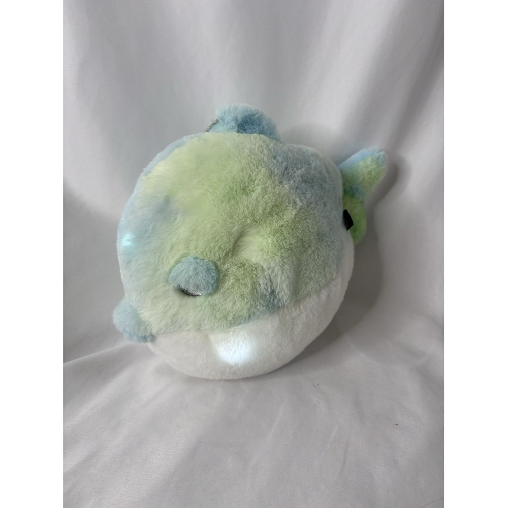 FAO Schwarz 12" Glow Brights LED with Sound Blowfish Toy Plush New